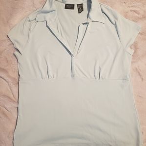 Ny&Co Lt Blue Cap Sleeve Top